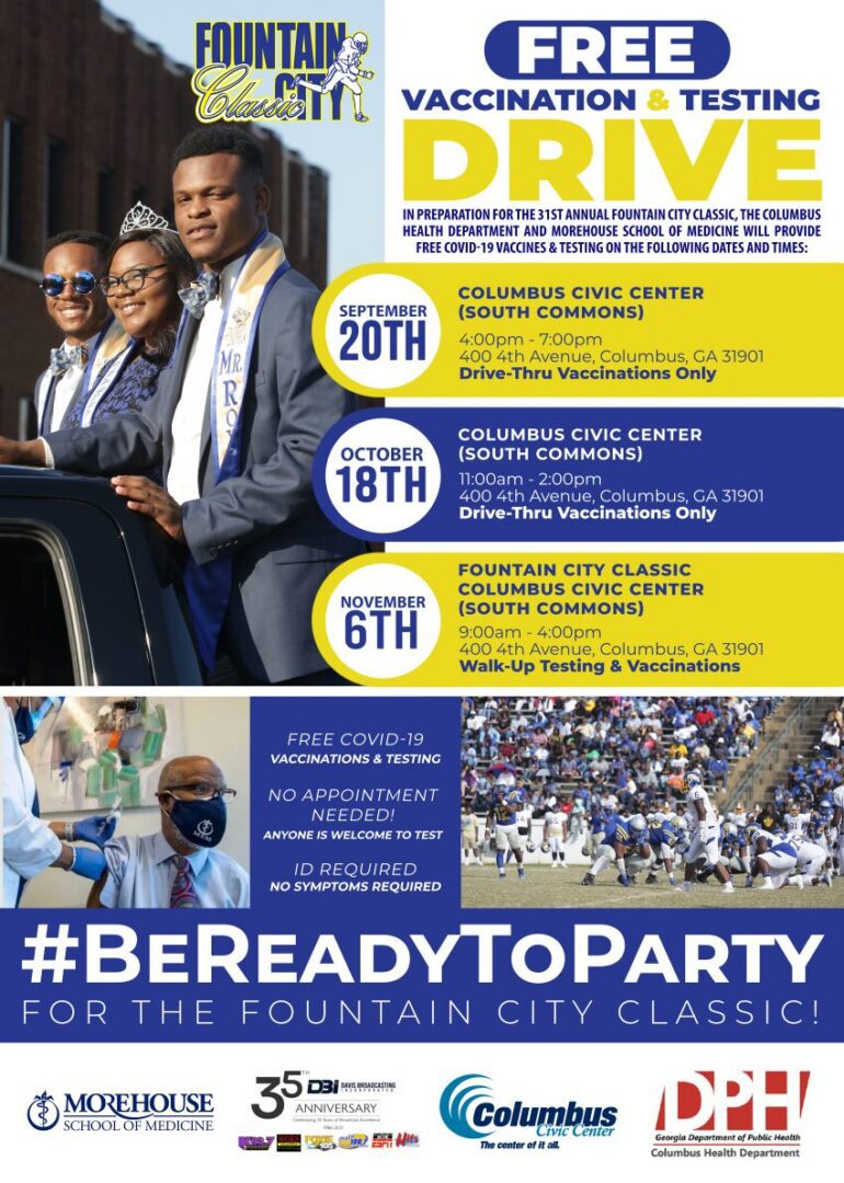 Flyer for 50th Anniversary Drive celebration events in October with dates and locations.